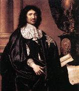 LEFEBVRE, Claude Portrait of Jean-Baptiste Colbert sg Spain oil painting artist
